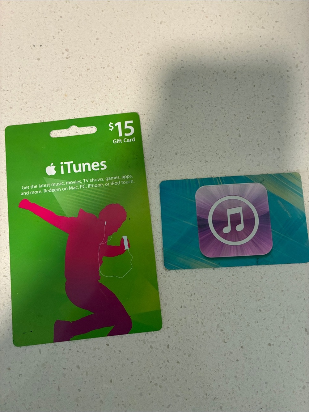 iTunes gift cards